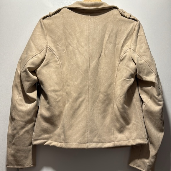 Faux Suede Moto Jacket - Picture 3 of 9